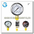 High quality stainless steel brass internal manometer for water pressure